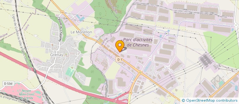 localisation de l'entreprise LCCA à SAINT-QUENTIN-FALLAVIER