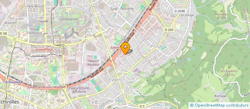 localisation de l'entreprise LCCA à EYBENS