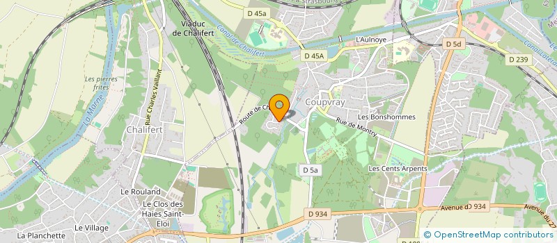 localisation de l'entreprise LCCE  COUPVRAY