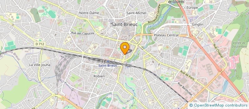 localisation de l'entreprise LCD IMMOBILIER à SAINT-BRIEUC