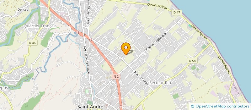 localisation de l'entreprise LCD MANAGEMENT  SAINT-ANDRE