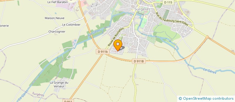 localisation de l'entreprise LCD NETTOYAGE  SURGERES