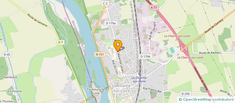 localisation de l'entreprise LCD PATRIMOINE  LA CHARITE-SUR-LOIRE