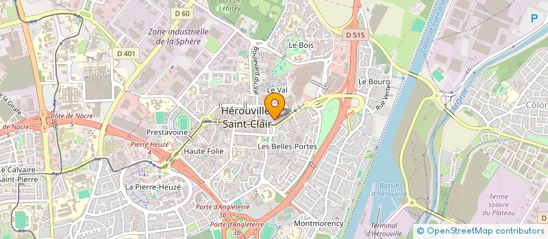 localisation de l'entreprise LCD SARL à HEROUVILLE-SAINT-CLAIR