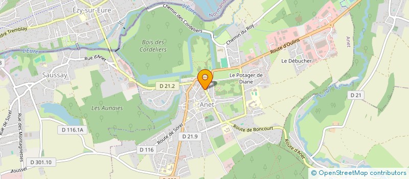 localisation de l'entreprise LCD SERVICE à ANET