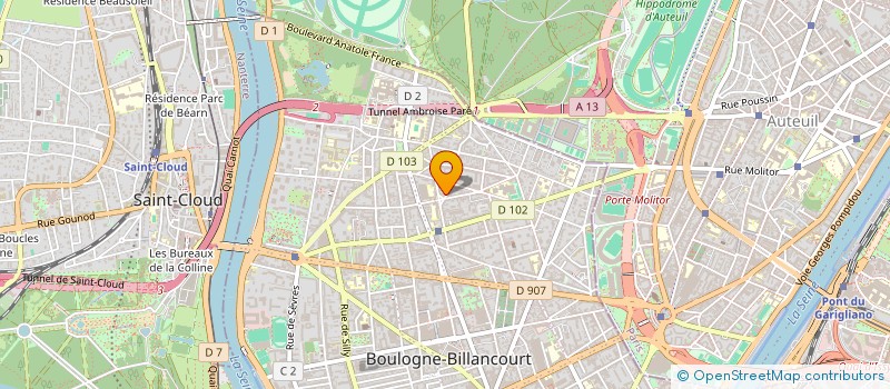 localisation de l'entreprise LCD TELECOM à BOULOGNE-BILLANCOURT