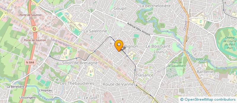 localisation de l'entreprise LCD TRANSPORTS SARL à ORVAULT