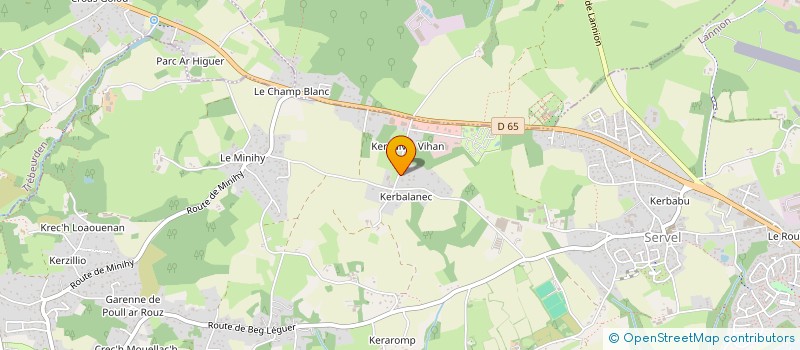 localisation de l'entreprise LCD TRAVAUX PUBLICS à LANNION