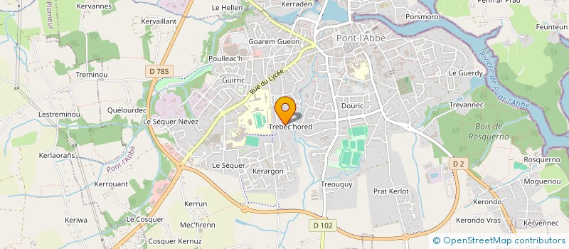 localisation de l'entreprise LCDA PONT L'ABBE  PONT-L'ABBE