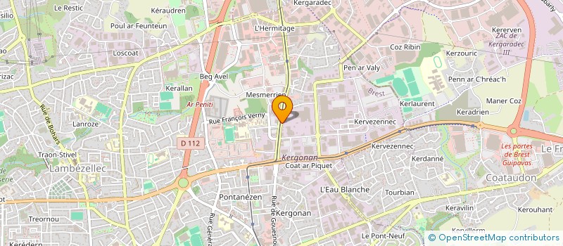 localisation de l'entreprise LCDA2 à BREST
