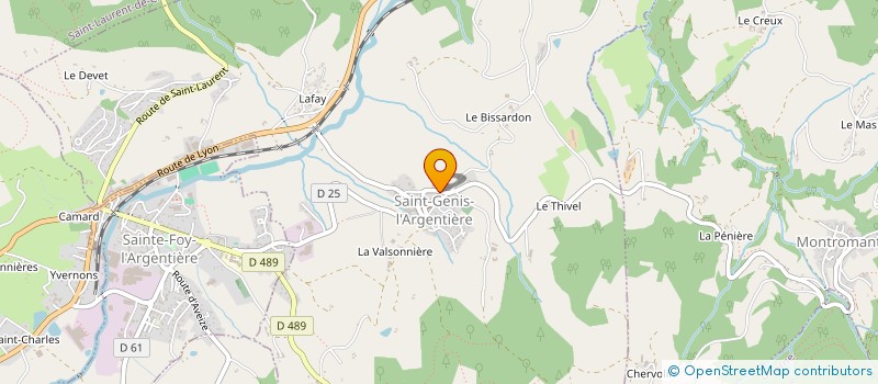 localisation de l'entreprise LCDB 2  SAINT-GENIS-L'ARGENTIERE