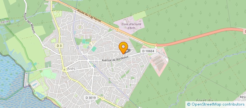 localisation de l'entreprise LCDB  ARES