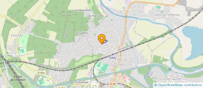 localisation de l'entreprise LCDB IMMO à ESBLY