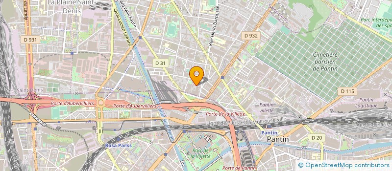 localisation de l'entreprise LCDC à AUBERVILLIERS