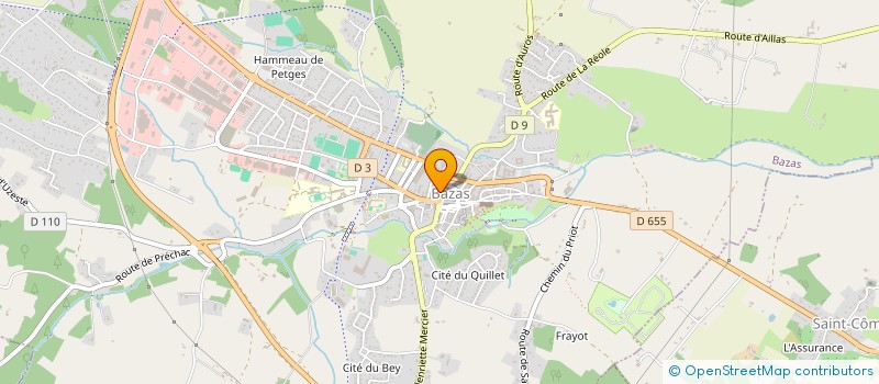 localisation de l'entreprise LCDC MATERIAUX  BAZAS