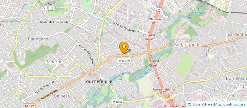 localisation de l'entreprise LCDH 31170  TOURNEFEUILLE