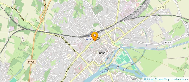 localisation de l'entreprise LCDIAG à DOLE