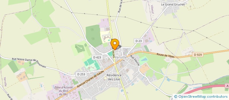 localisation de l'entreprise LCDL  YERVILLE