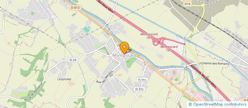 localisation de l'entreprise LCDM 31  MONTGISCARD