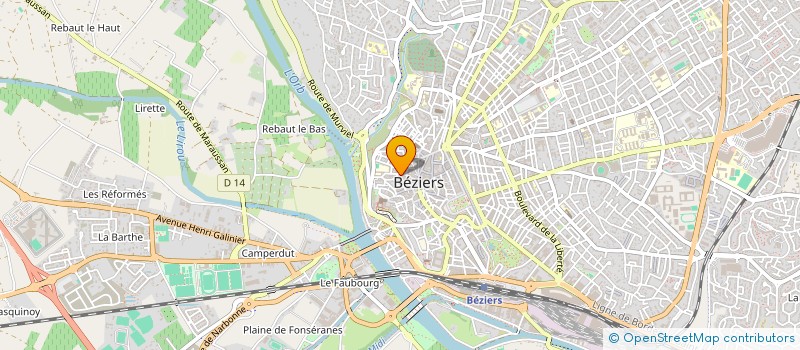 localisation de l'entreprise LCDM  BEZIERS