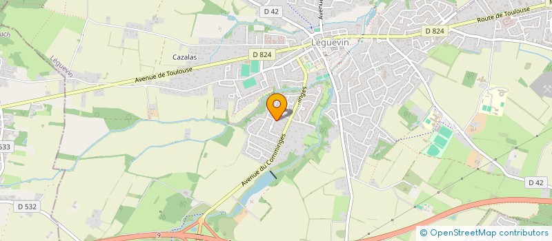 localisation de l'entreprise LCDM  LEGUEVIN