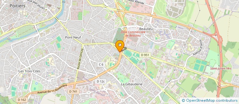 localisation de l'entreprise LCDV à POITIERS