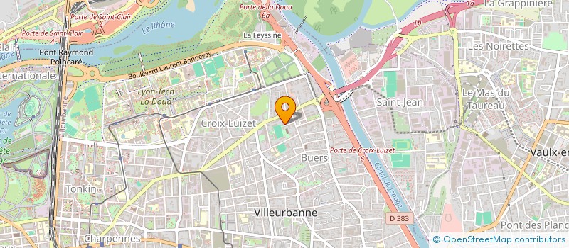 localisation de l'entreprise LCE LES CHATS ECHAUDES  VILLEURBANNE