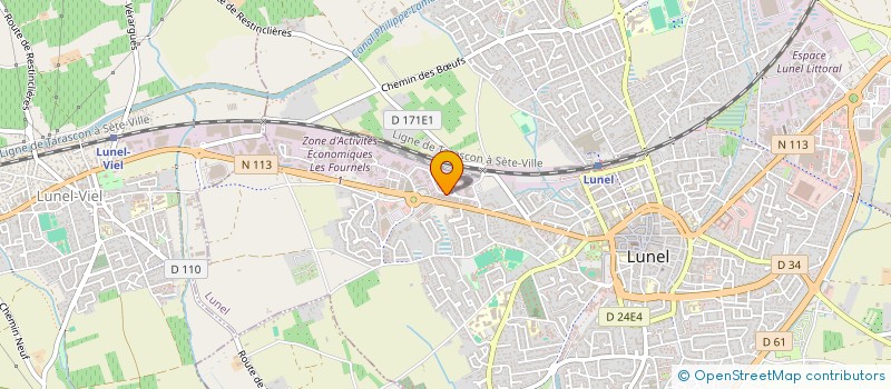 localisation de l'entreprise LCE-LIONEL CHAUDRONNERIE ENTRETIEN  LUNEL