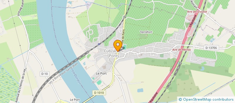 localisation de l'entreprise LCE TRANSPORT PRIVE à CUBZAC-LES-PONTS