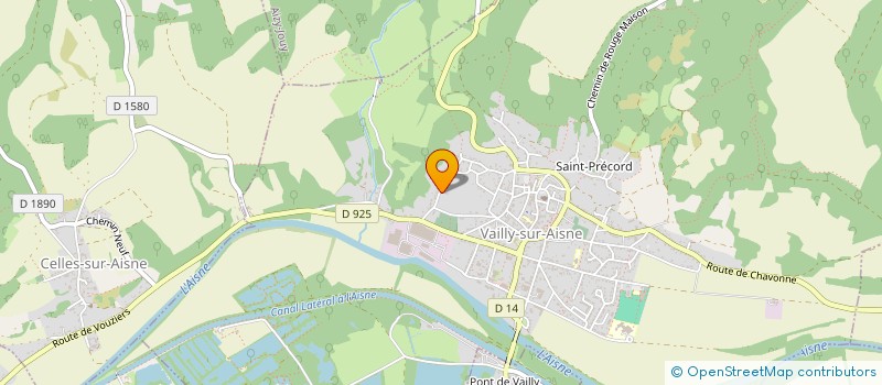 localisation de l'entreprise LCF  VAILLY-SUR-AISNE