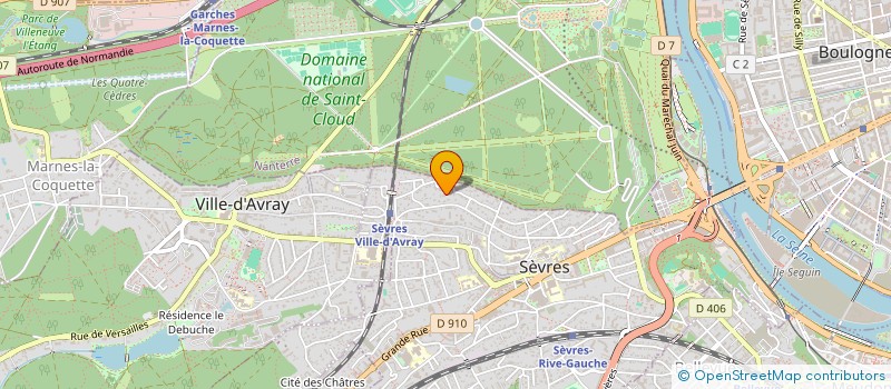 localisation de l'entreprise LCF CONSULTANT à SEVRES