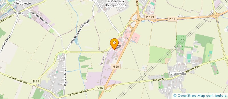 localisation de l'entreprise LCF DISTRIBUTION  BRUYERES-LE-CHATEL