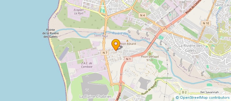localisation de l'entreprise LCF GESTION  SAINT-PAUL