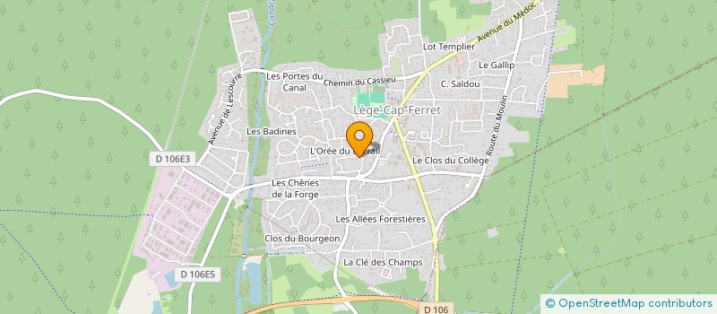 localisation de l'entreprise LCF MUAY THAI SUAY à LEGE-CAP-FERRET