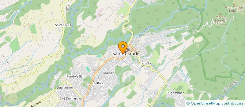 localisation de l'entreprise LCFF INVEST à SAINT-CLAUDE