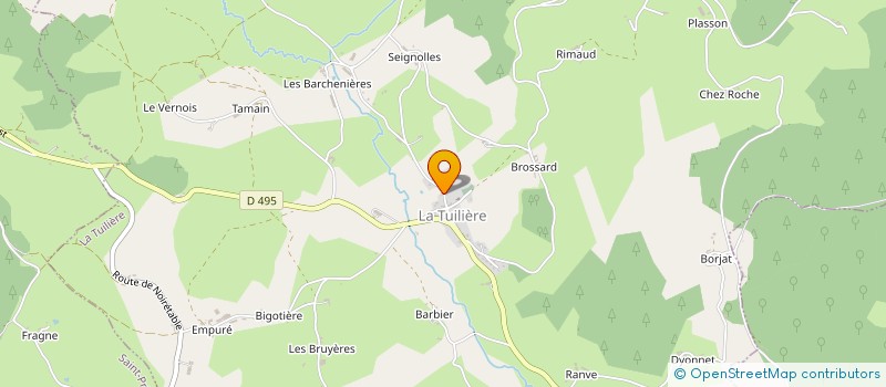 localisation de l'entreprise LCG à LA TUILIERE