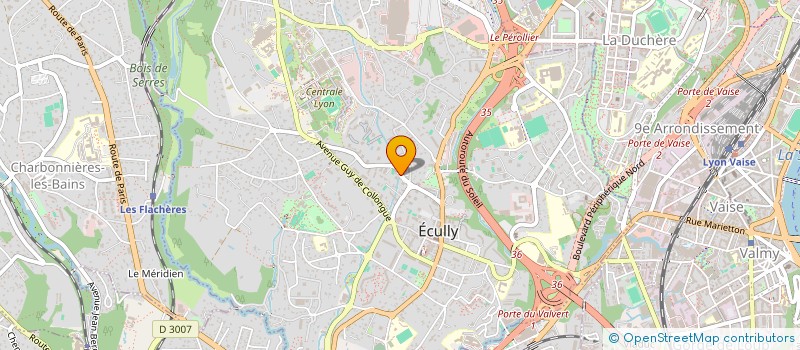 localisation de l'entreprise LCG  ECULLY