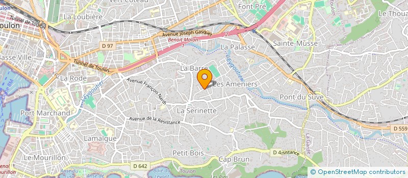 localisation de l'entreprise LCG  TOULON