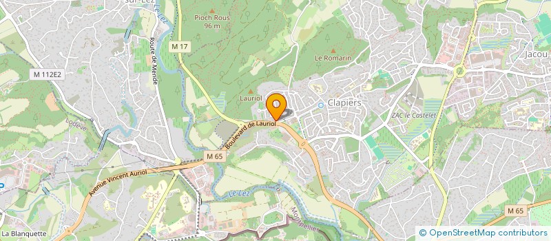 localisation de l'entreprise LCG  CLAPIERS