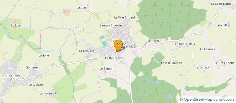 localisation de l'entreprise LCG  PLEDELIAC