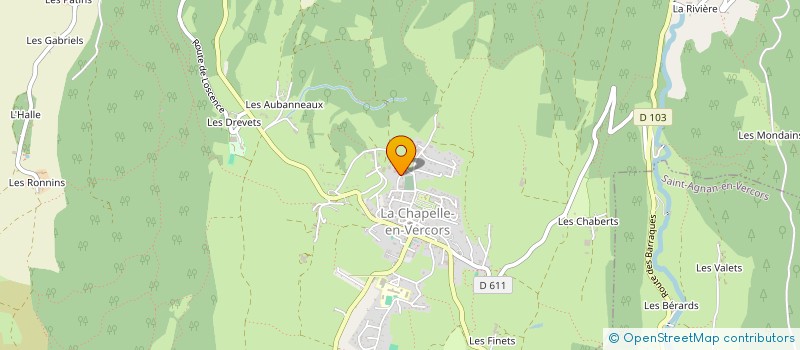 localisation de l'entreprise LCG IMMOBILIER à LA CHAPELLE-EN-VERCORS