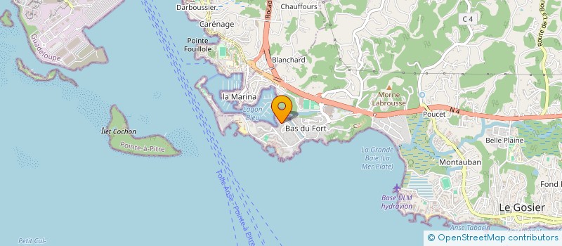 localisation de l'entreprise LCGE  LE GOSIER