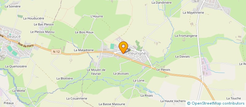 localisation de l'entreprise LCGL  LA CHAPELLE FLEURIGNE