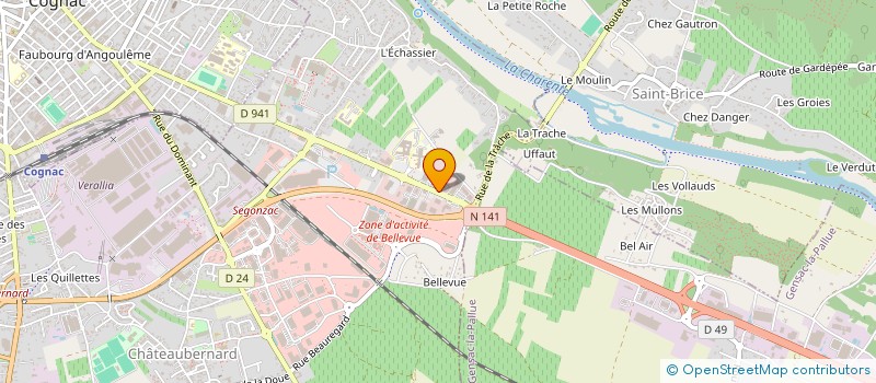 localisation de l'entreprise LCH AUTOMOBILES à CHATEAUBERNARD