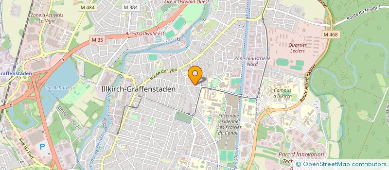 localisation de l'entreprise LCH ELECTROTECHNIQUE  ILLKIRCH-GRAFFENSTADEN