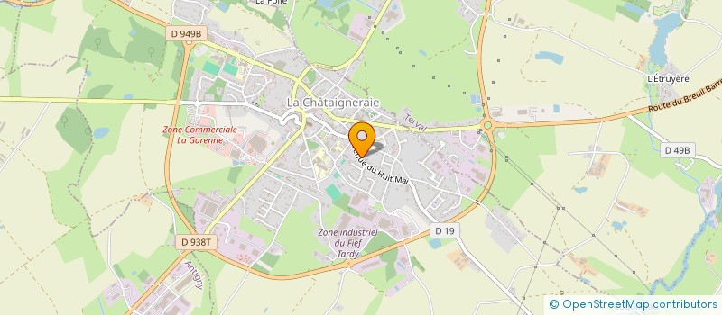 localisation de l'entreprise LCH EQUINVEST  LA CHATAIGNERAIE