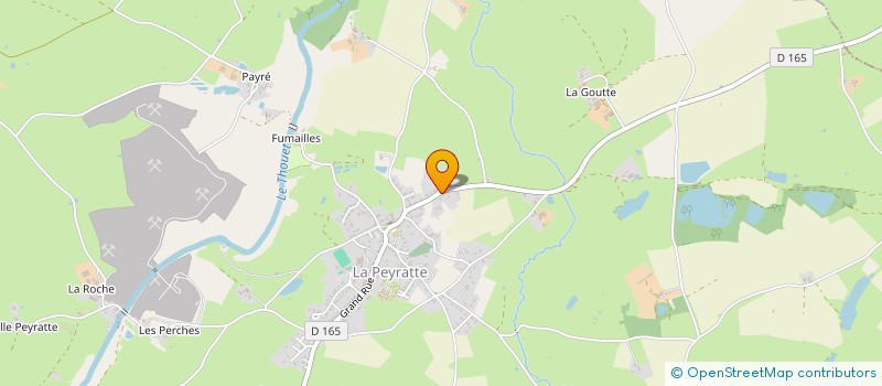 localisation de l'entreprise LCH MACONNERIE  LA PEYRATTE