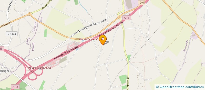 localisation de l'entreprise LCH RENOVATION à BEUZEVILLE