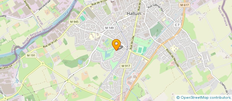 localisation de l'entreprise LCHL  HALLUIN