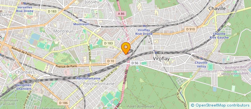 localisation de l'entreprise LCHT  VIROFLAY